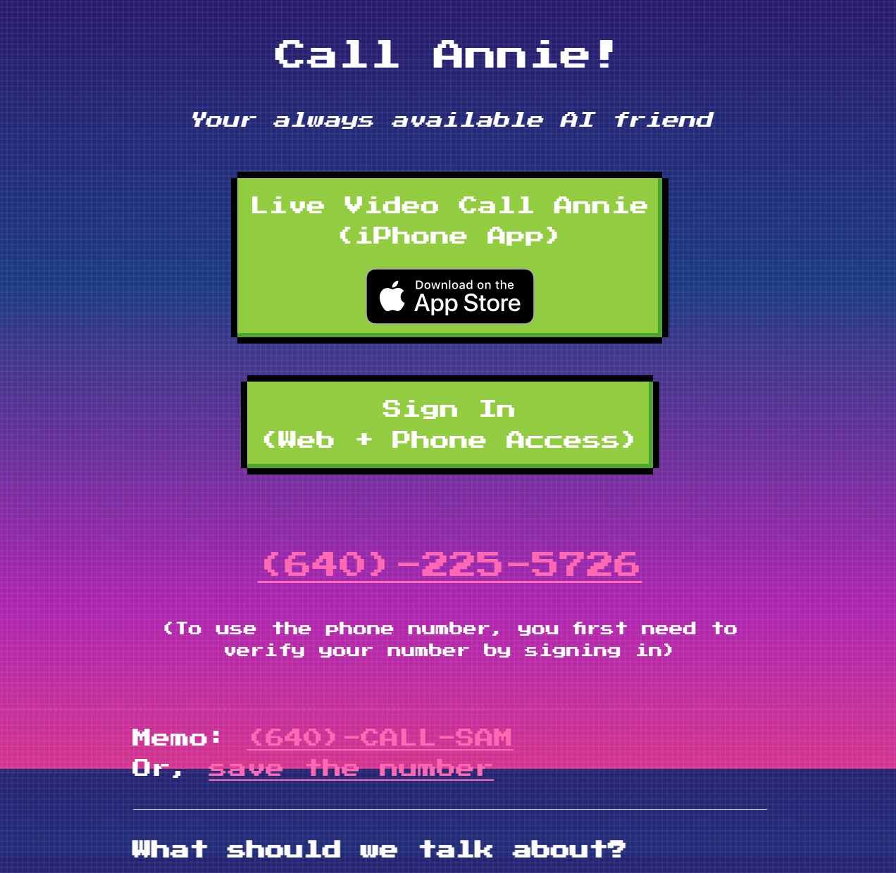 Call Annie(图1) FireCall Annie - callannie.ai.png