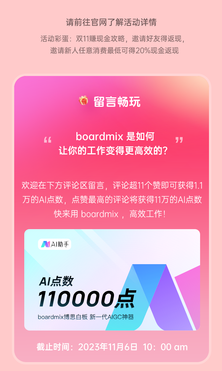 boardmix博思白板:双11狂欢好价,错过等1年(图7) boardmix博思白板:双11狂欢好价,错过等1年