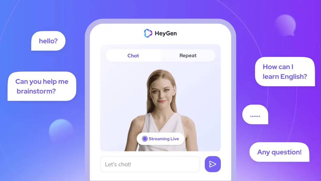 HeyGen 5.0版本发布：全新的视频编辑界面、实时数字人