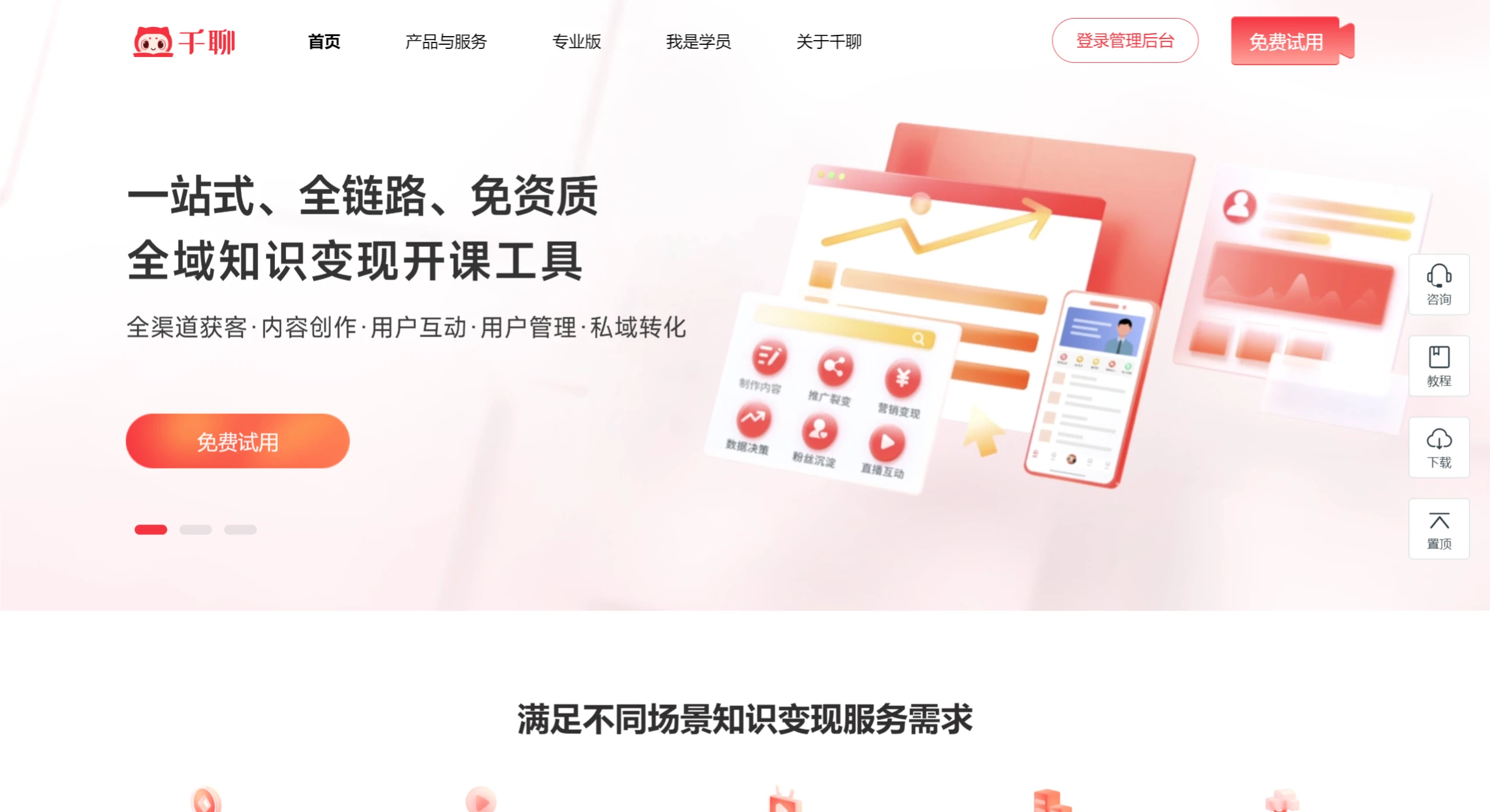 千聊主要功能 千聊主要功能.webp