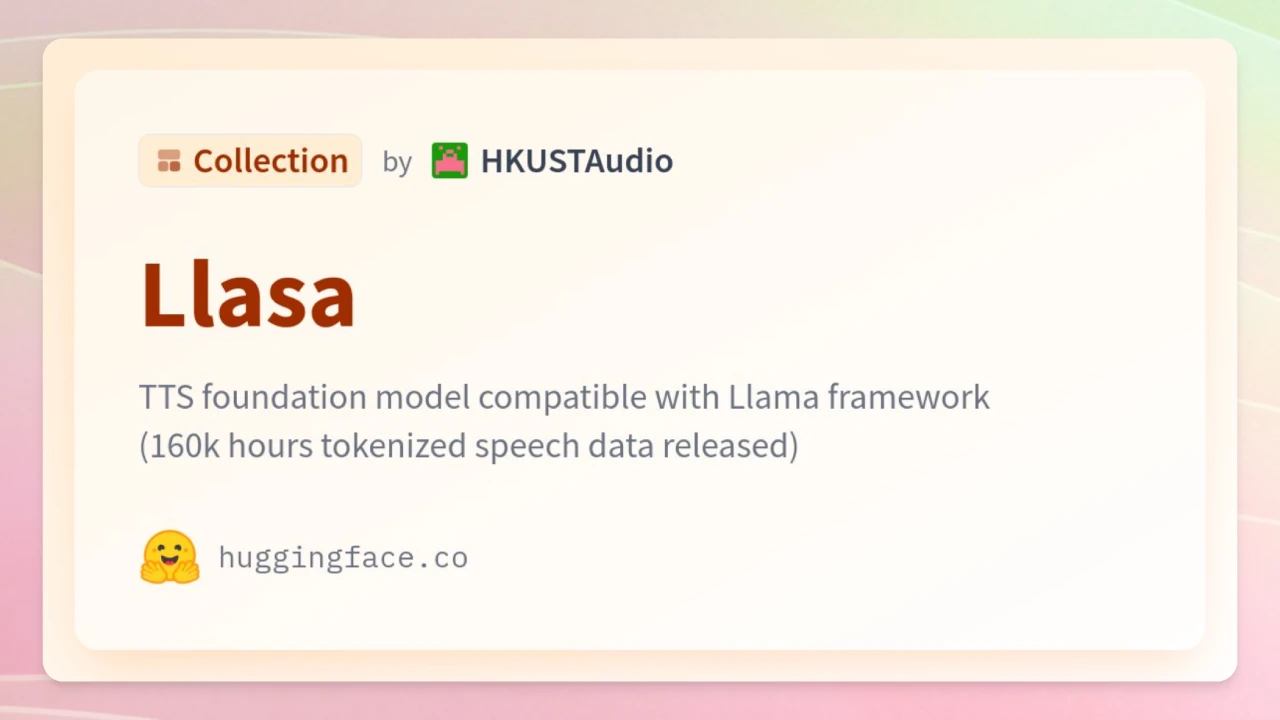 Llasa:一款基于Llama的文本转语音（TTS）,生成效