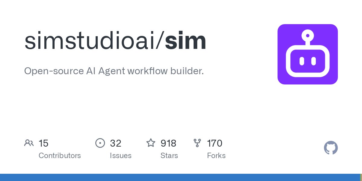 Sim Studio:一款开源的用于构建、测试和优化智能体工作流的工具(图1) 6cONGxJf.jpg