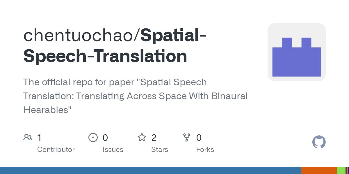 Spatial Speech Translation:一个跨空间语音翻译项目