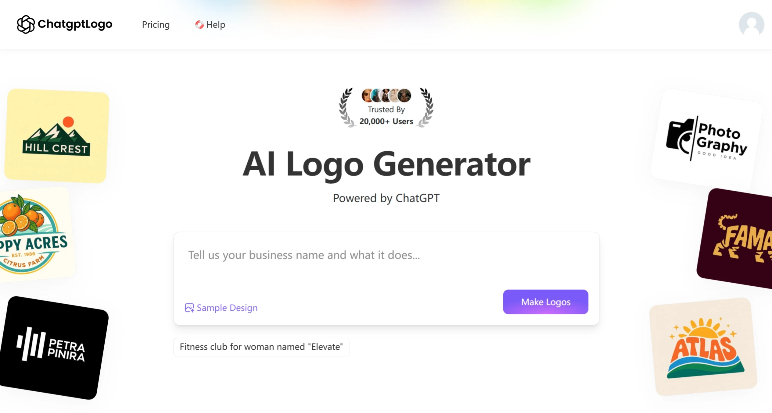 ChatGptLogo: ChatGPT驱动的AI Logo生成器 ChatGptLogo: ChatGPT驱动的AI Logo生成器