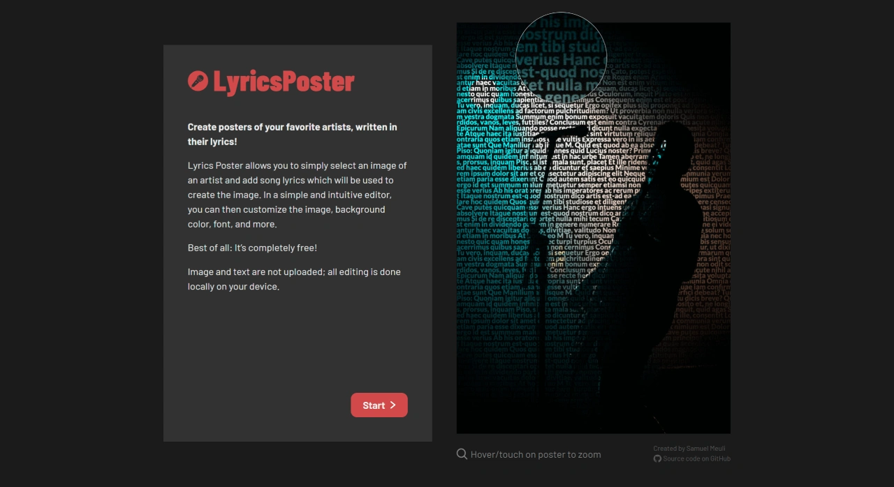 LyricsPoster
