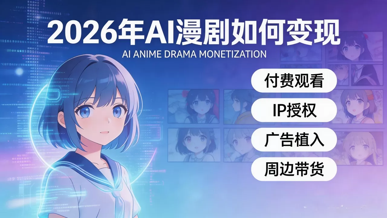 2026年AI漫剧如何变现
