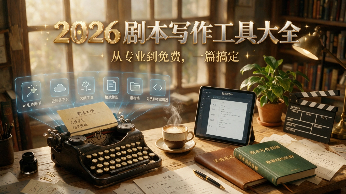 2026剧本写作工具集合:从专业到免费,一篇搞定