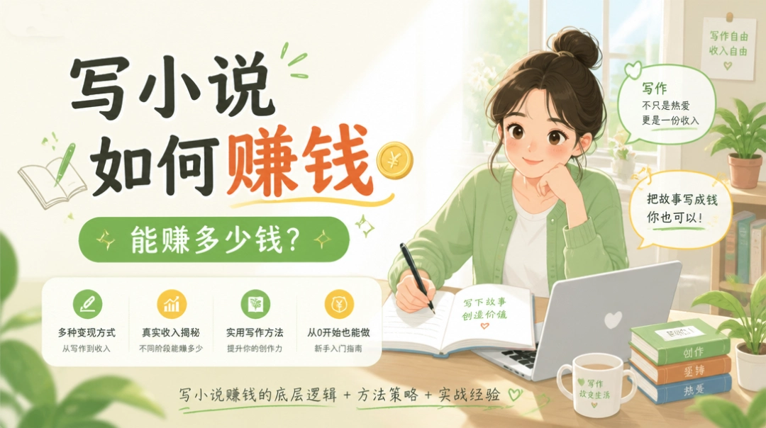 写小说如何赚钱，能赚多少钱