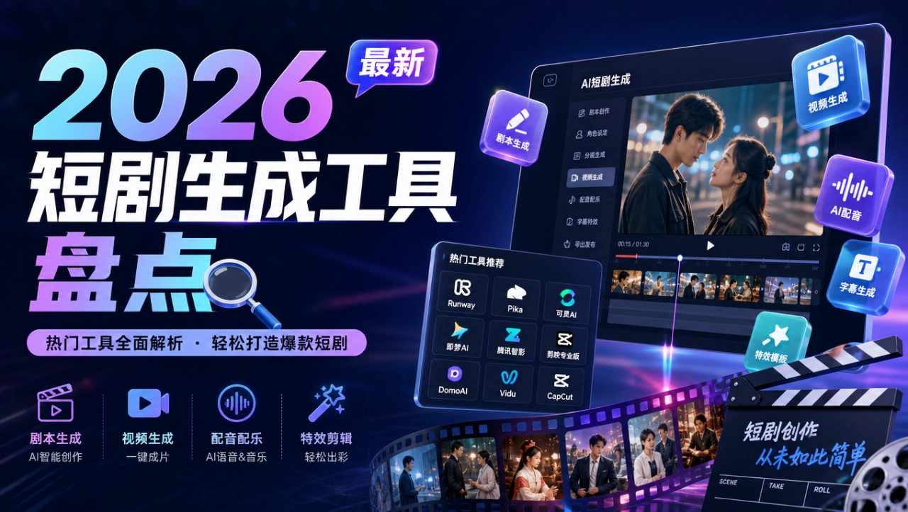 2026最新短剧生成工具盘点