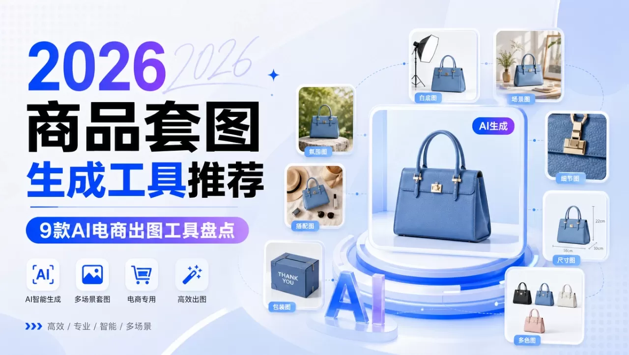 2026商品套图生成工具推荐：9款AI电商出图工具盘点
